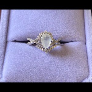 Vintage moonstone ring set.
